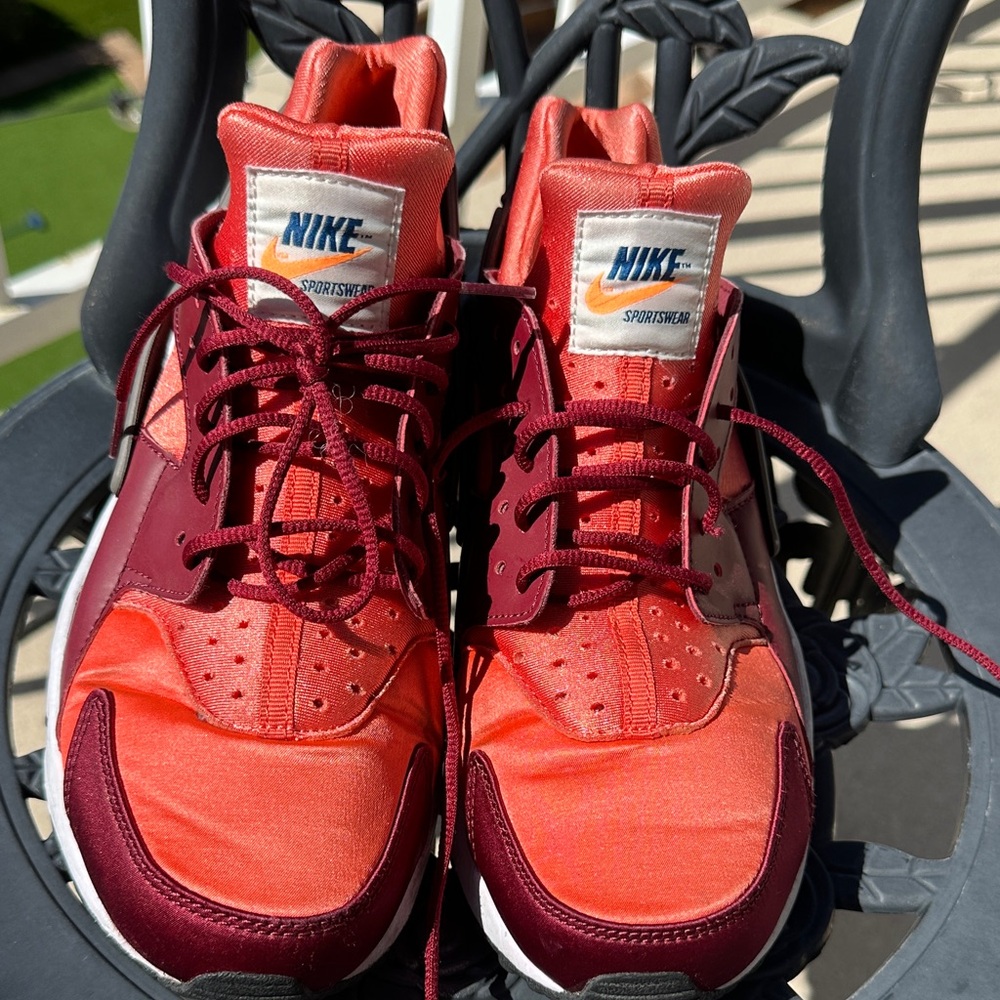 Nike Crimson and Maroon Athletic Shoes